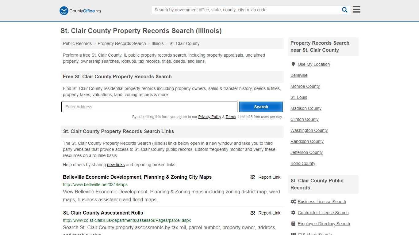 Property Records Search - St. Clair County, IL ...